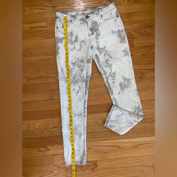 Mossimo Denim Leggings Juniors 15(32in) Gray Tie Dye Skinny Stretch Women’s - Picture 8 of 8